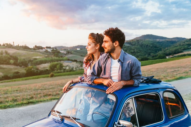 couple in Tuscany