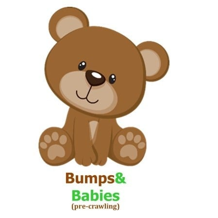 May be an image of text that says "Bumps& Babies (pre-crawling)"