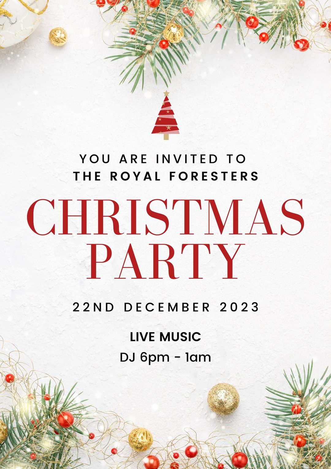 The Royal Foresters Christmas Party Windsor Rocks