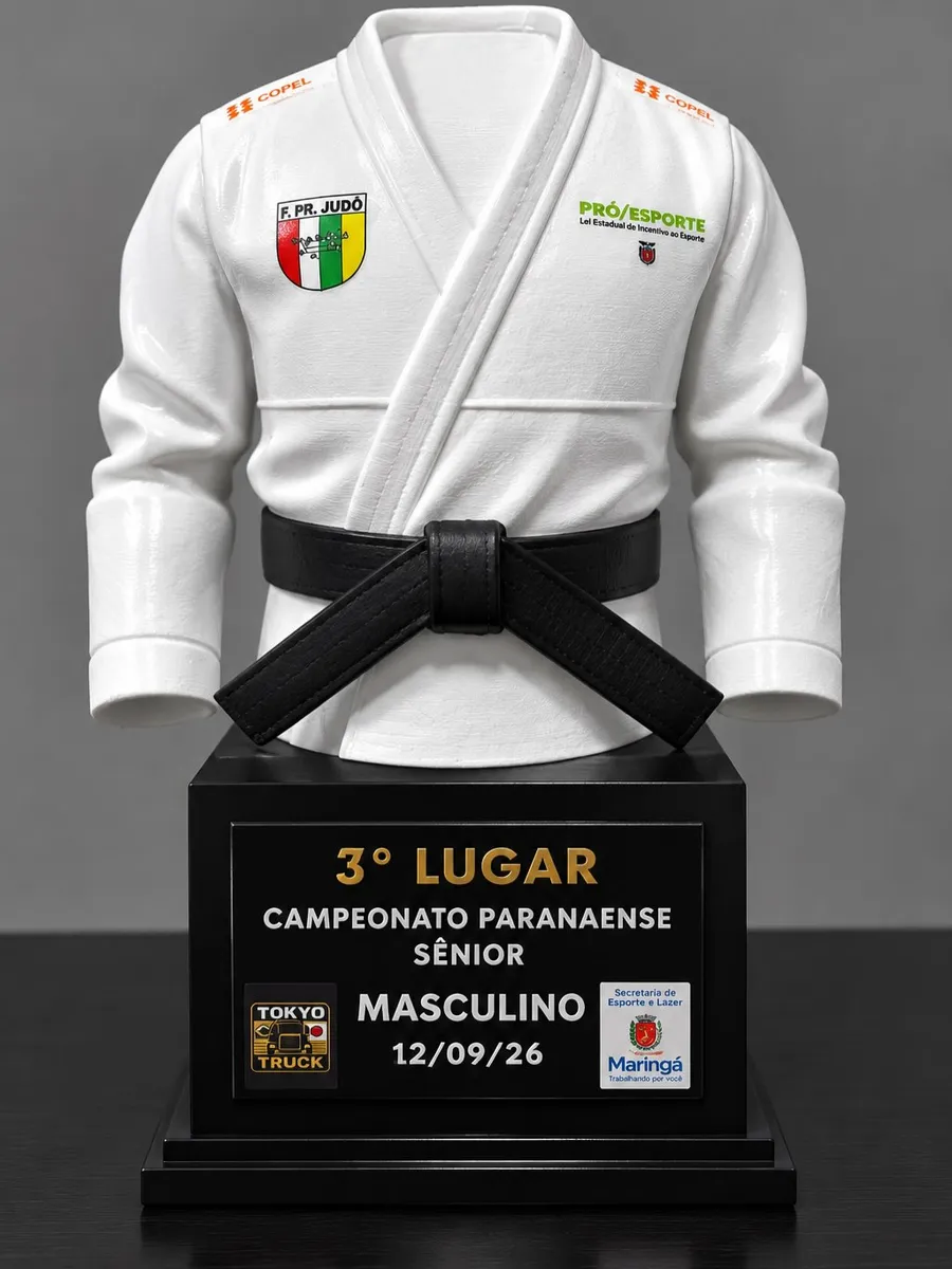 Troféu de judô personalizado para campeonato
