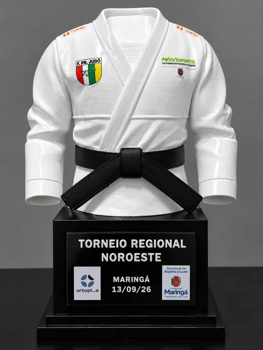 Troféu de judô personalizado para campeonato
