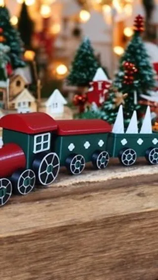 Trenzinho de Natal decorativo
