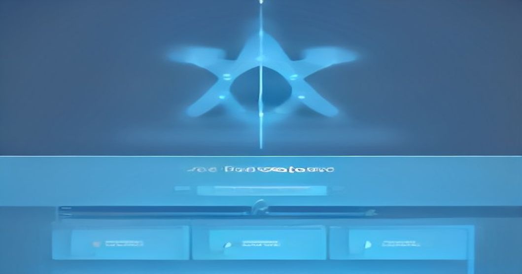 Enterprise AI deployment automation illustration with interconnected nodes and data pipelines in Salesforce blue tones