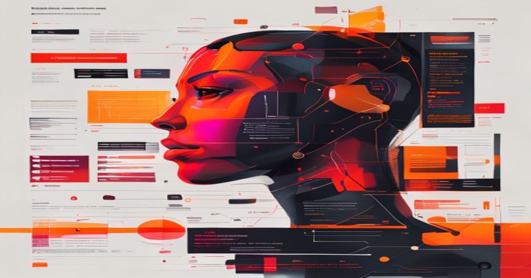 AMD and Anthropic partnership illustration with red and amber corporate tones
