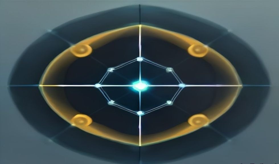 Diagram: isolated compute nodes inside a closed containment ring, data packets bouncing back at the boundary