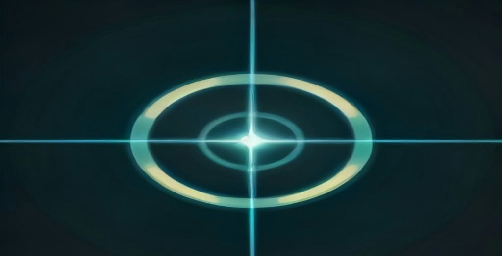 Diagram-style render of two concentric rings of nodes editing each other, representing recursive harness refinement