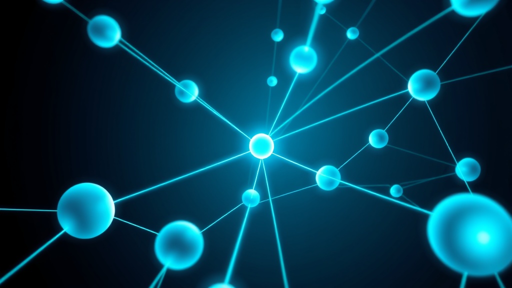 Abstract AI infrastructure network showing data orchestration across memory, storage and compute