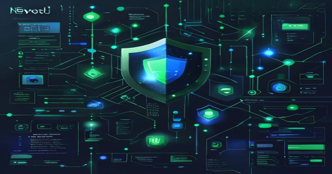 Open Secure AI Alliance illustration with Nvidia green and Microsoft blue branding, shield and network node motifs