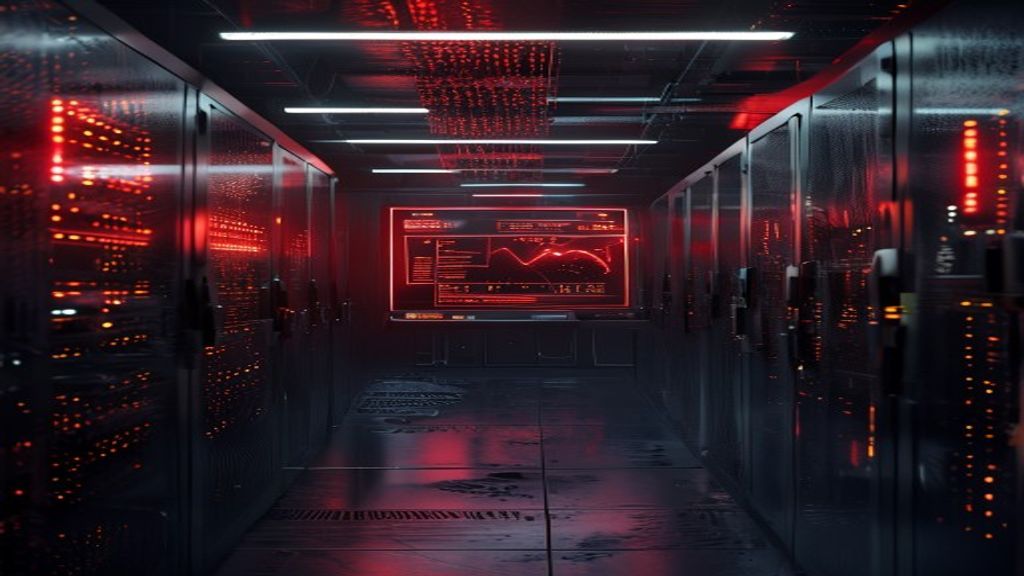 AI security operations center with breach alerts