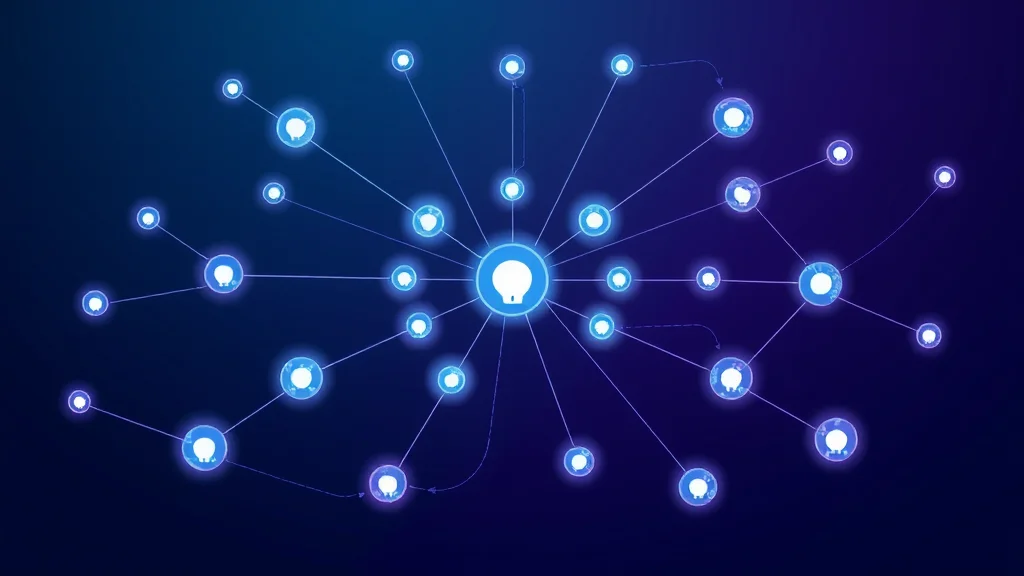 Network topology of interconnected AI agents routed through a central hub