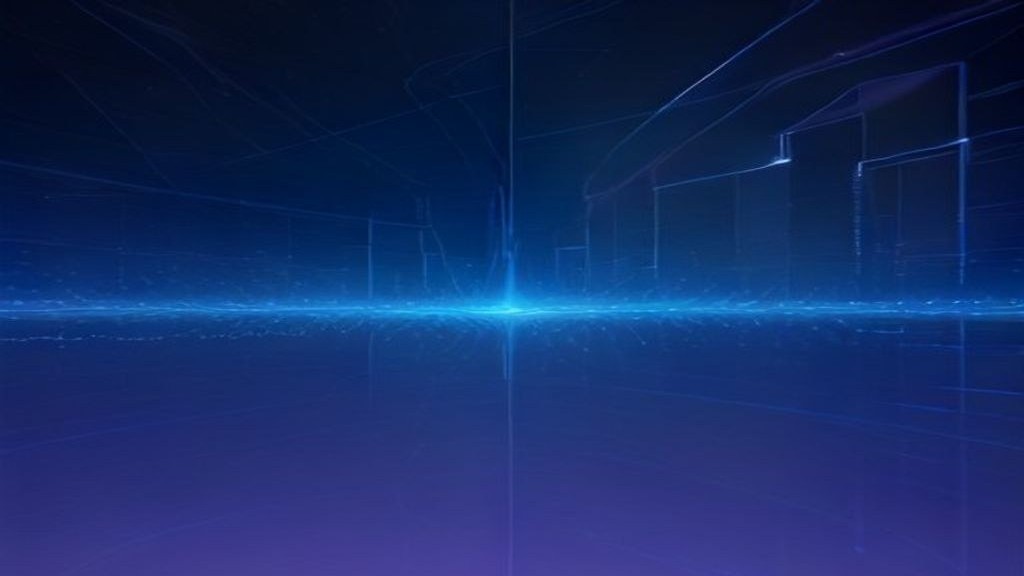 Glowing routing lines splitting between a small local compute hub and a large cloud compute hub