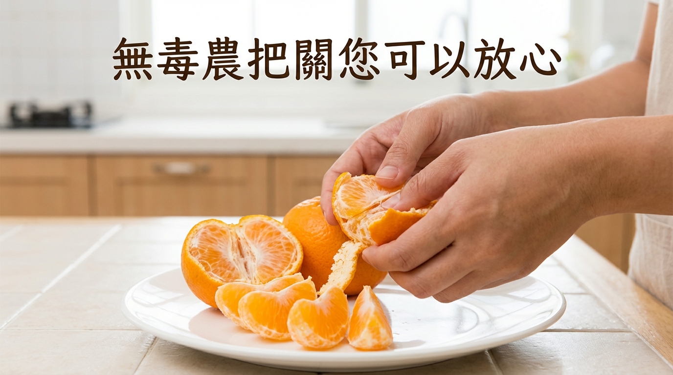 步驟一：剝皮分瓣 - 茂谷柑與阿生蜜柑