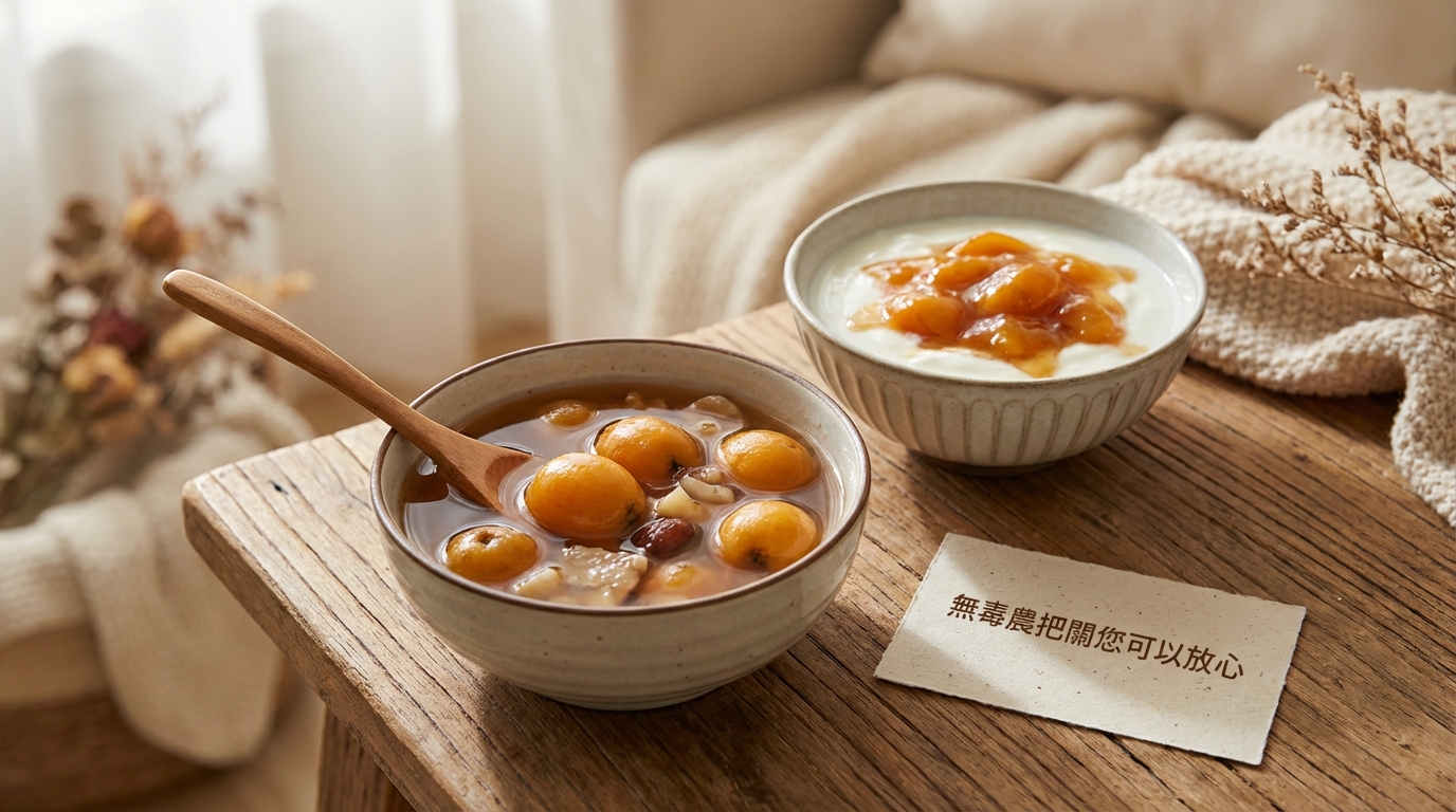 燉枇杷搭配優格