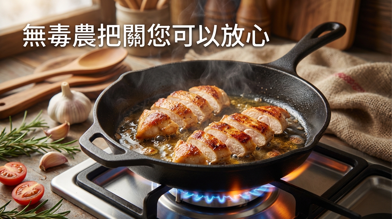 平底鍋香煎雞胸肉