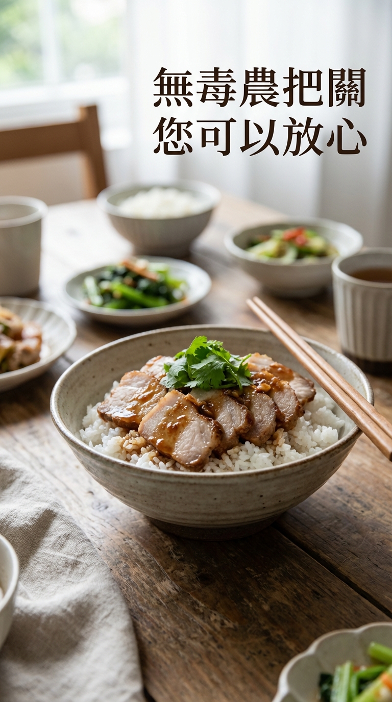 蒜味梅花燒肉擺盤成品圖