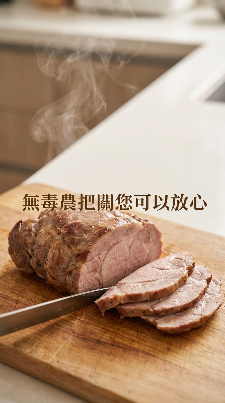 切片靜置後的梅花肉步驟圖