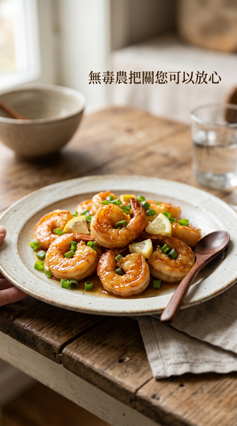 蜜糖蝦仁成品美照