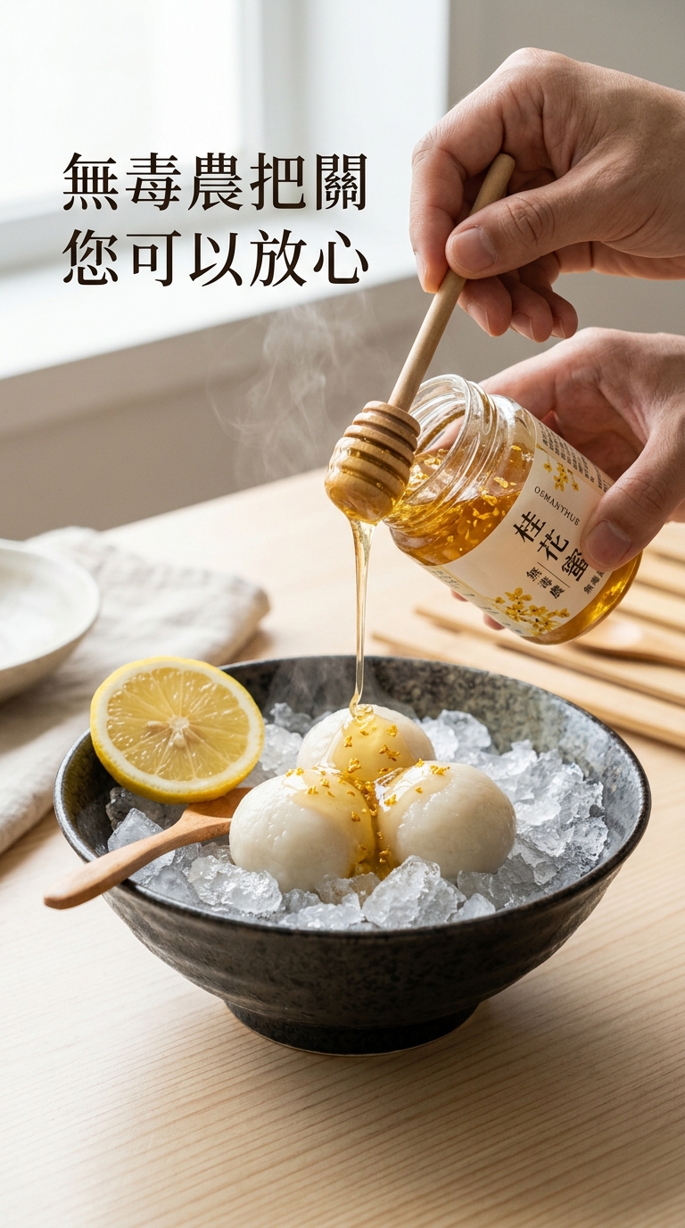 淋上桂花蜜與檸檬汁