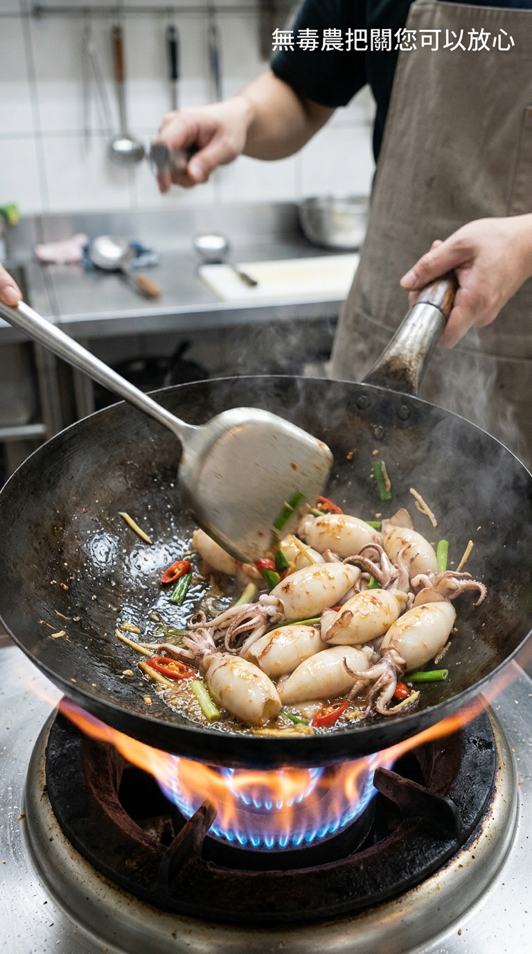 大火快炒小卷步驟