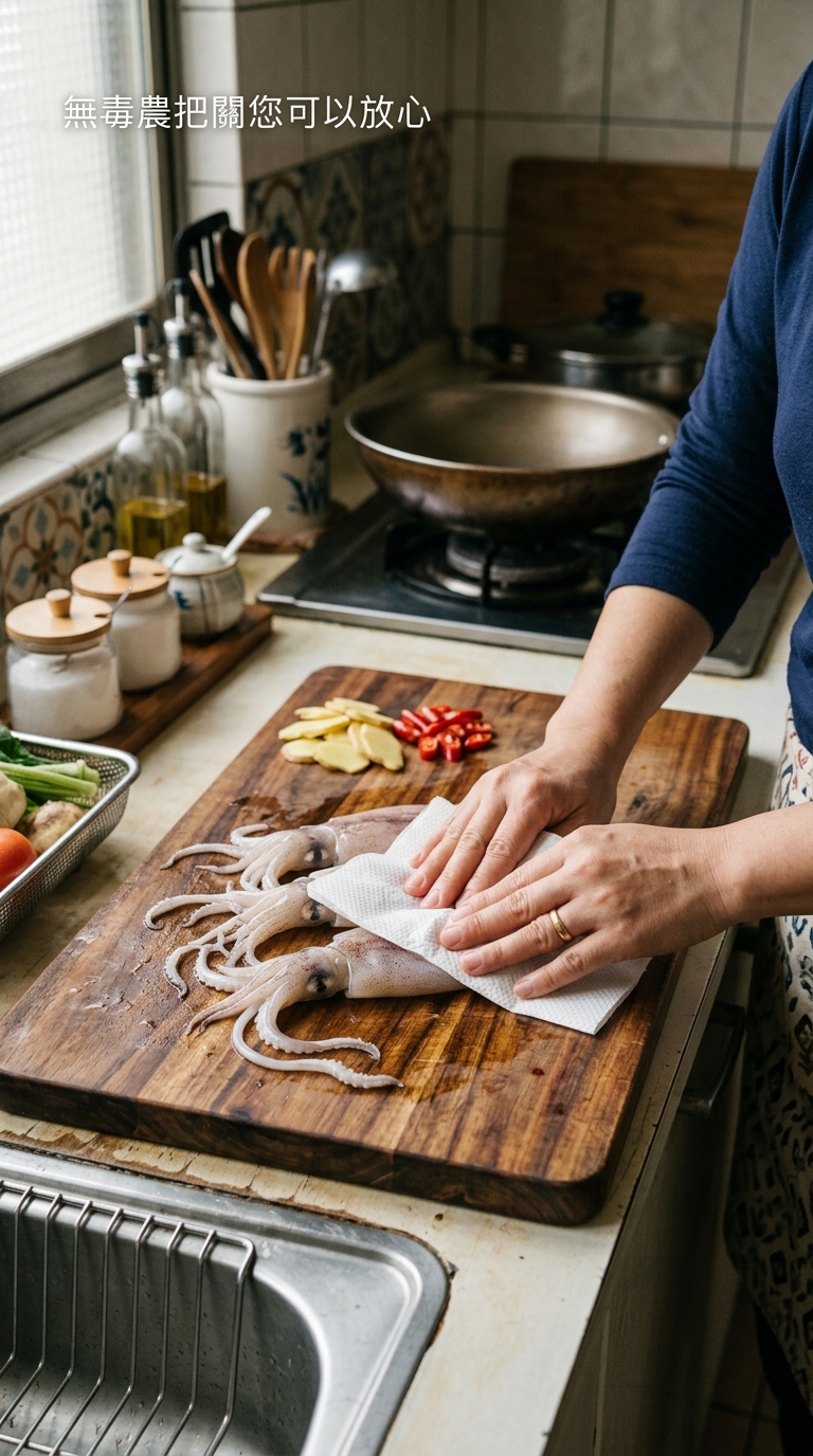 處理澎湖小卷步驟