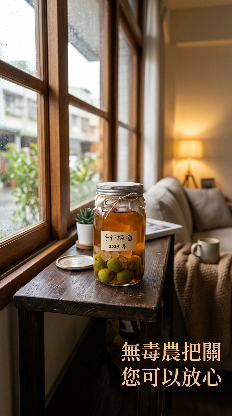 靜置熟成的梅酒