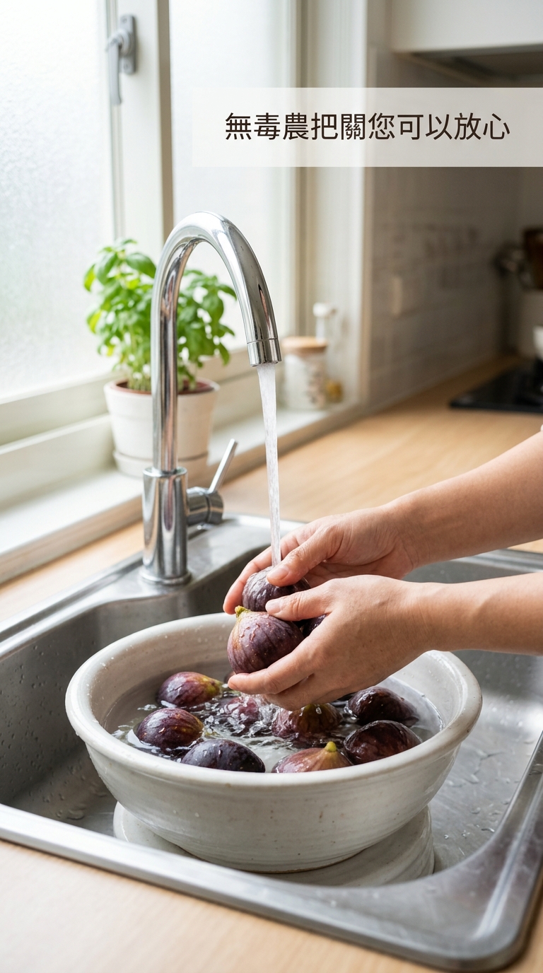 清洗新鮮無花果