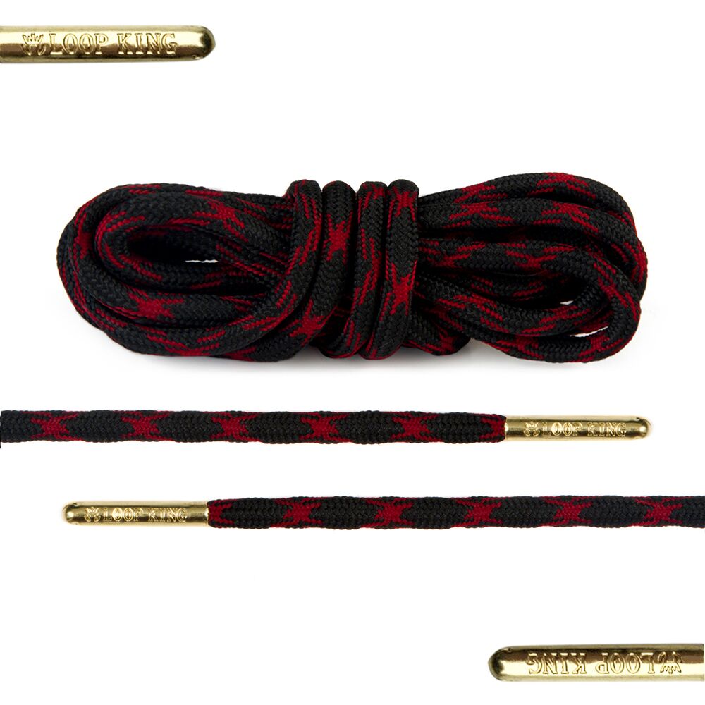 LoopKing Rope Lace 140cm Black Red*