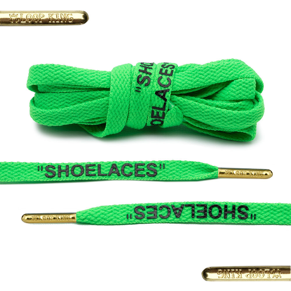 LoopKing Off-White Shoelace 140cm Green*