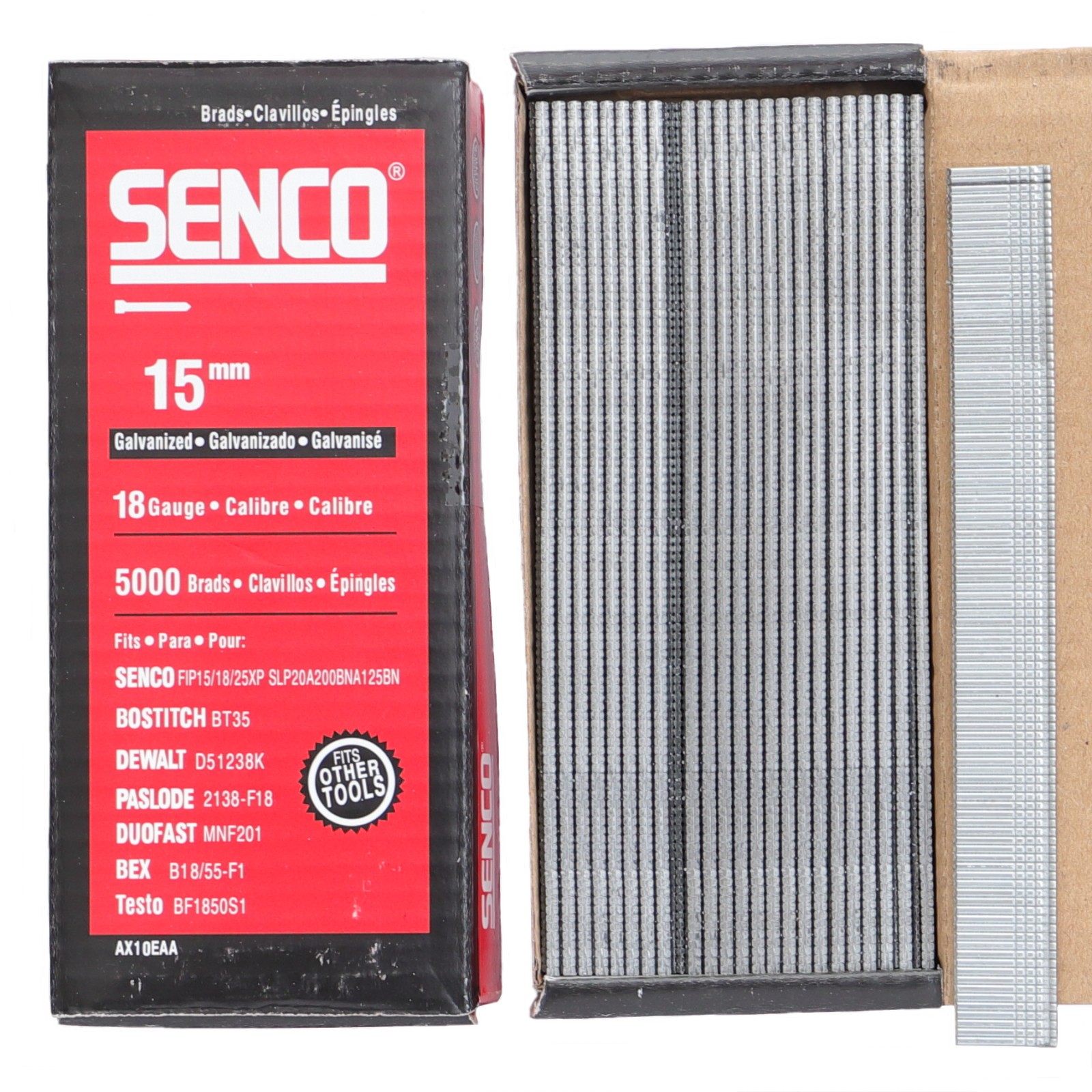 Senco naula AX10 15mm (5 tuh/ras)