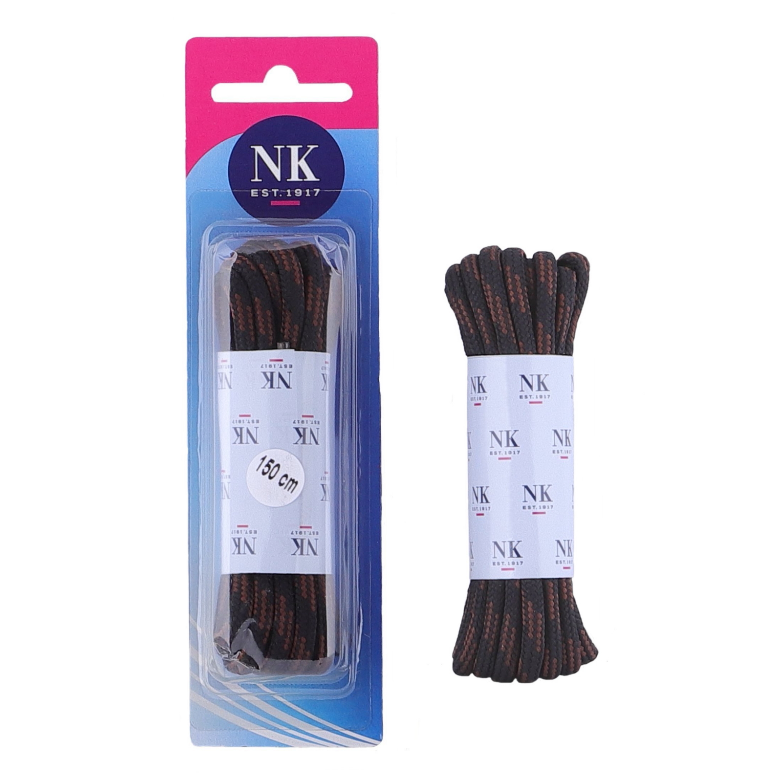 NK1917 Treklace 150cm Musta/ruskea