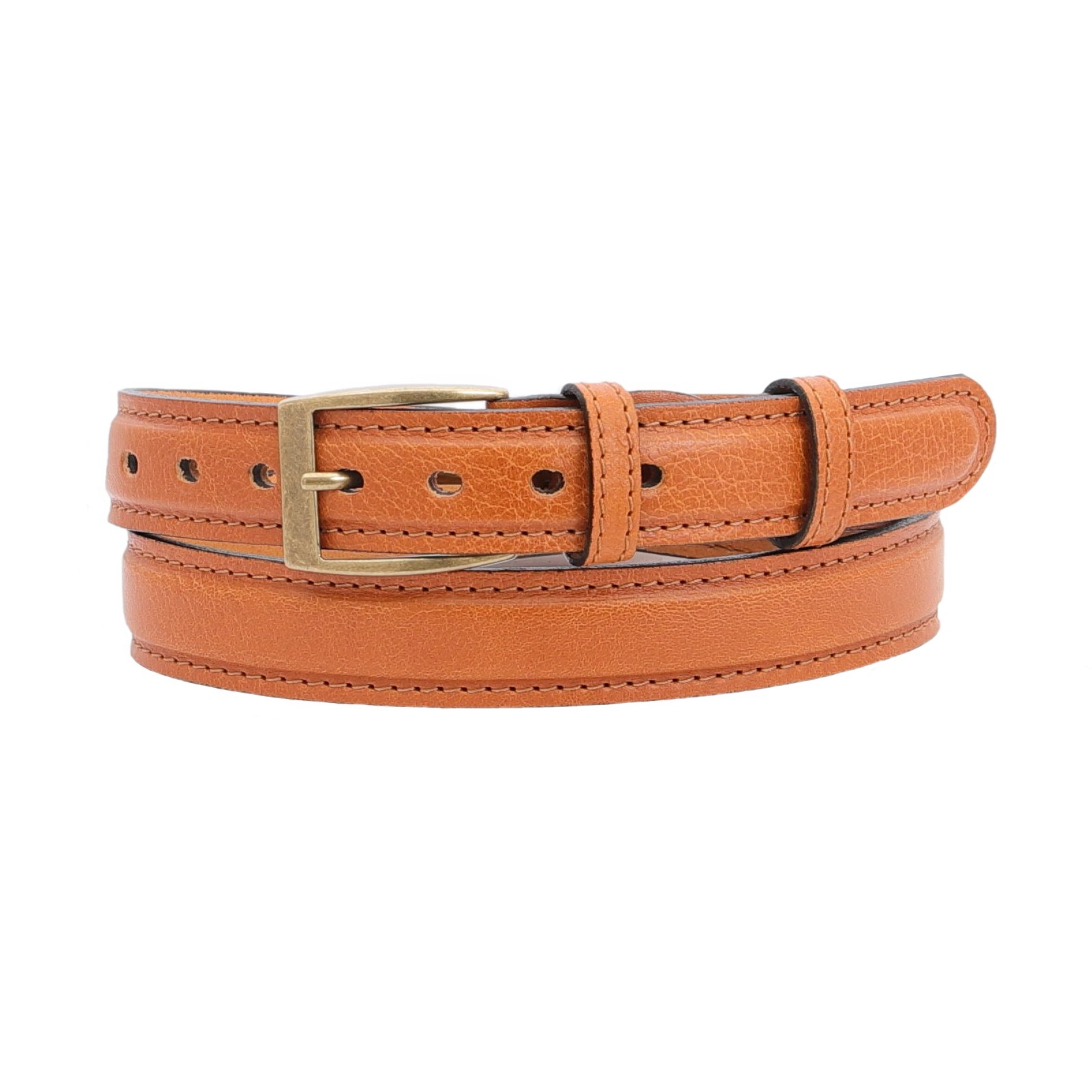 NK1917 Leather belt 9130RC 105cm Cognac