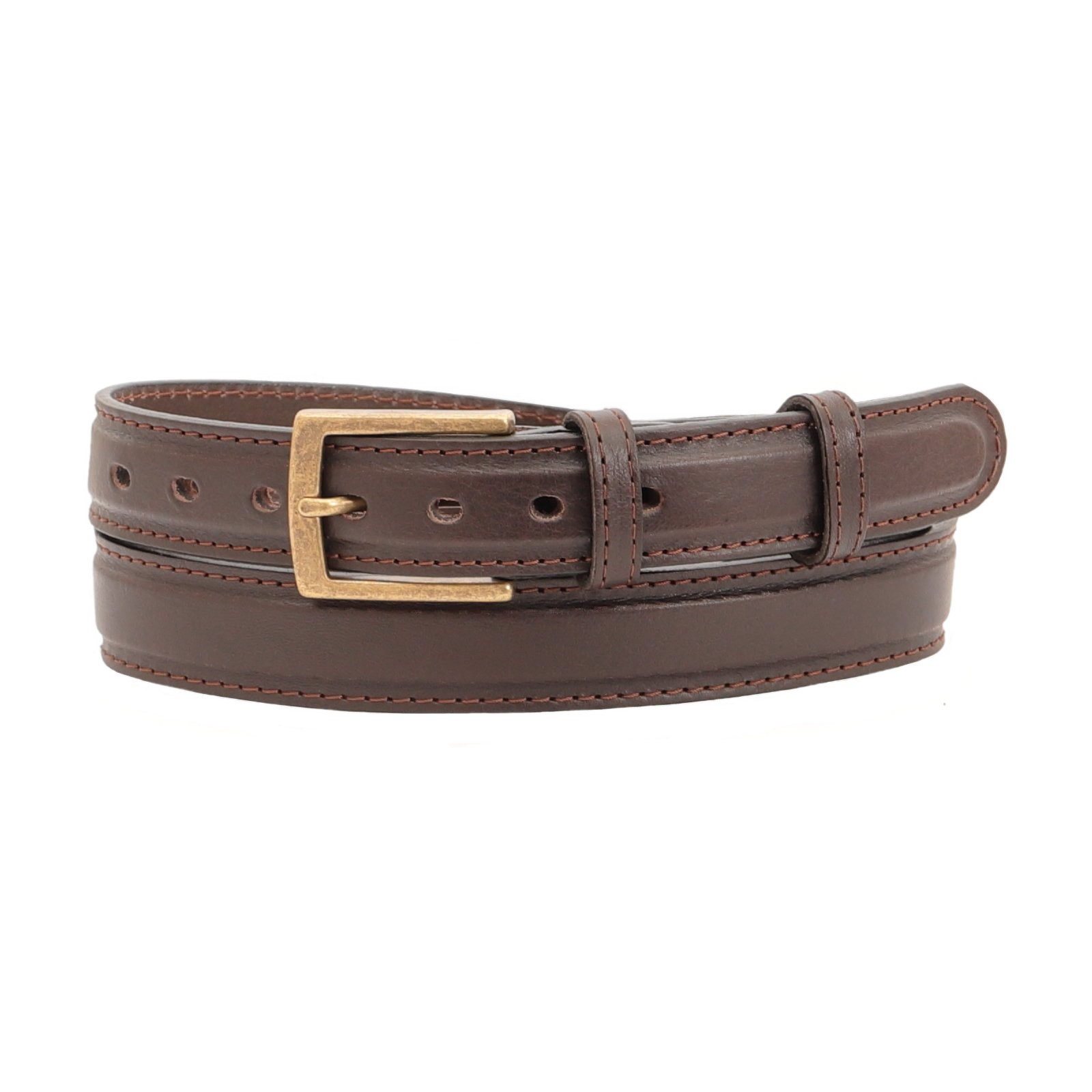 NK1917 Leather belt 9130RD 135cm Brown