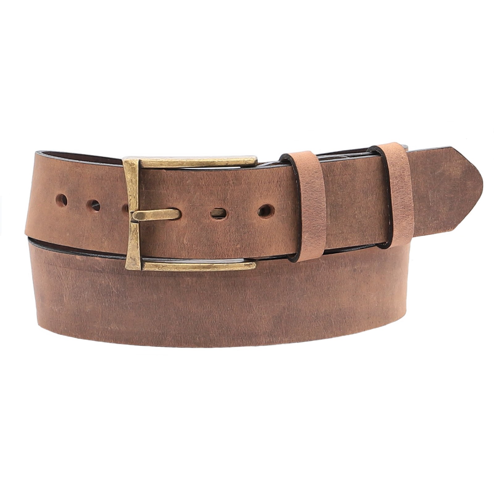 NK1917 Leather belt 9040RA 120cm Brown