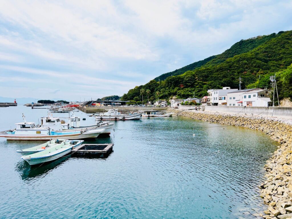 福山市内海町田島の海岸の写真