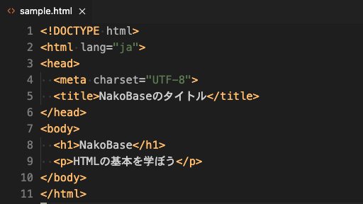VSCodeにHTML貼り付け
