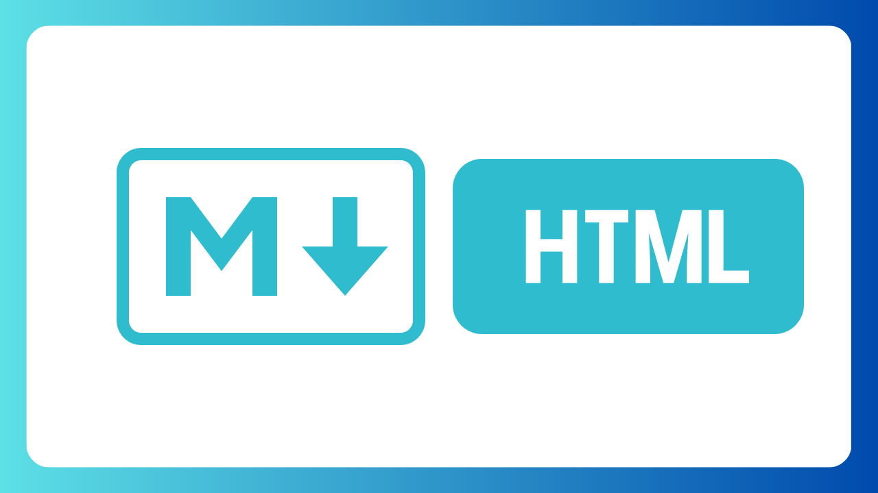 A npm package to convert Markdown to HTML