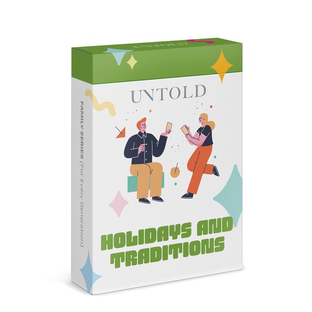 Pokalbių kortelės UNTOLD: HOLIDAYS AND TRADITIONS