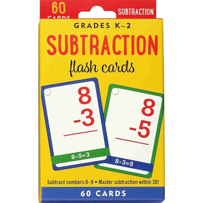 Substraction Flash Cards