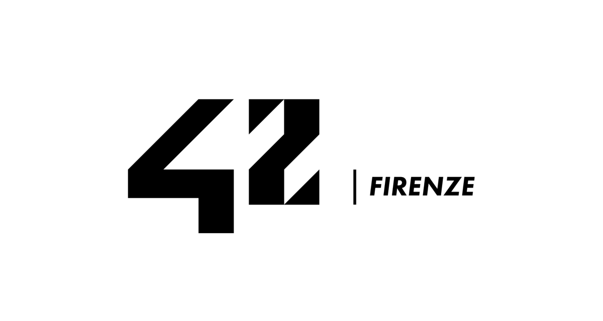 Logo di 42, un partner di Nana Bianca nella formazione e innovazione tecnologica.