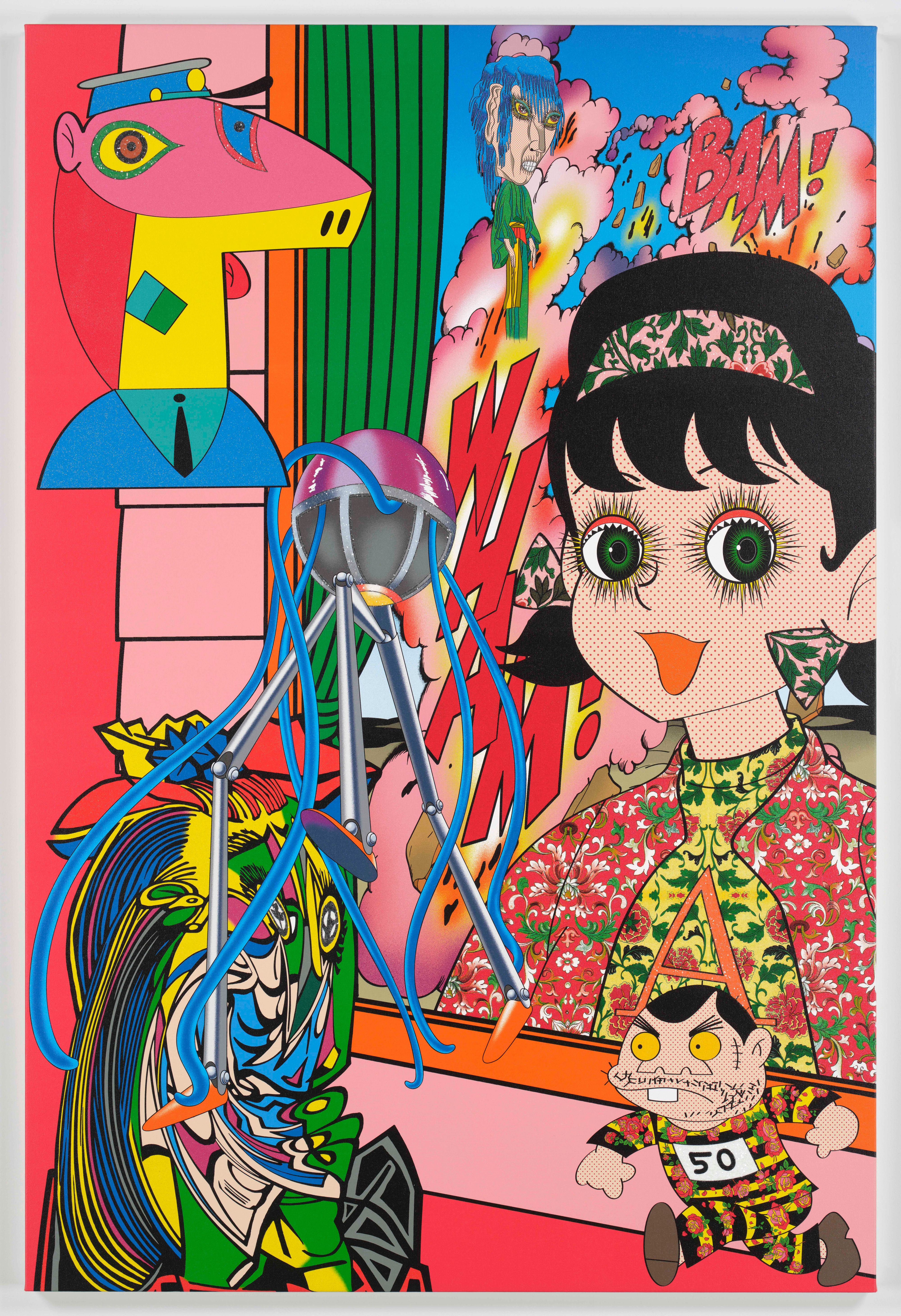 ミズモトナオミ 額装アート作品 7 18324-1303-