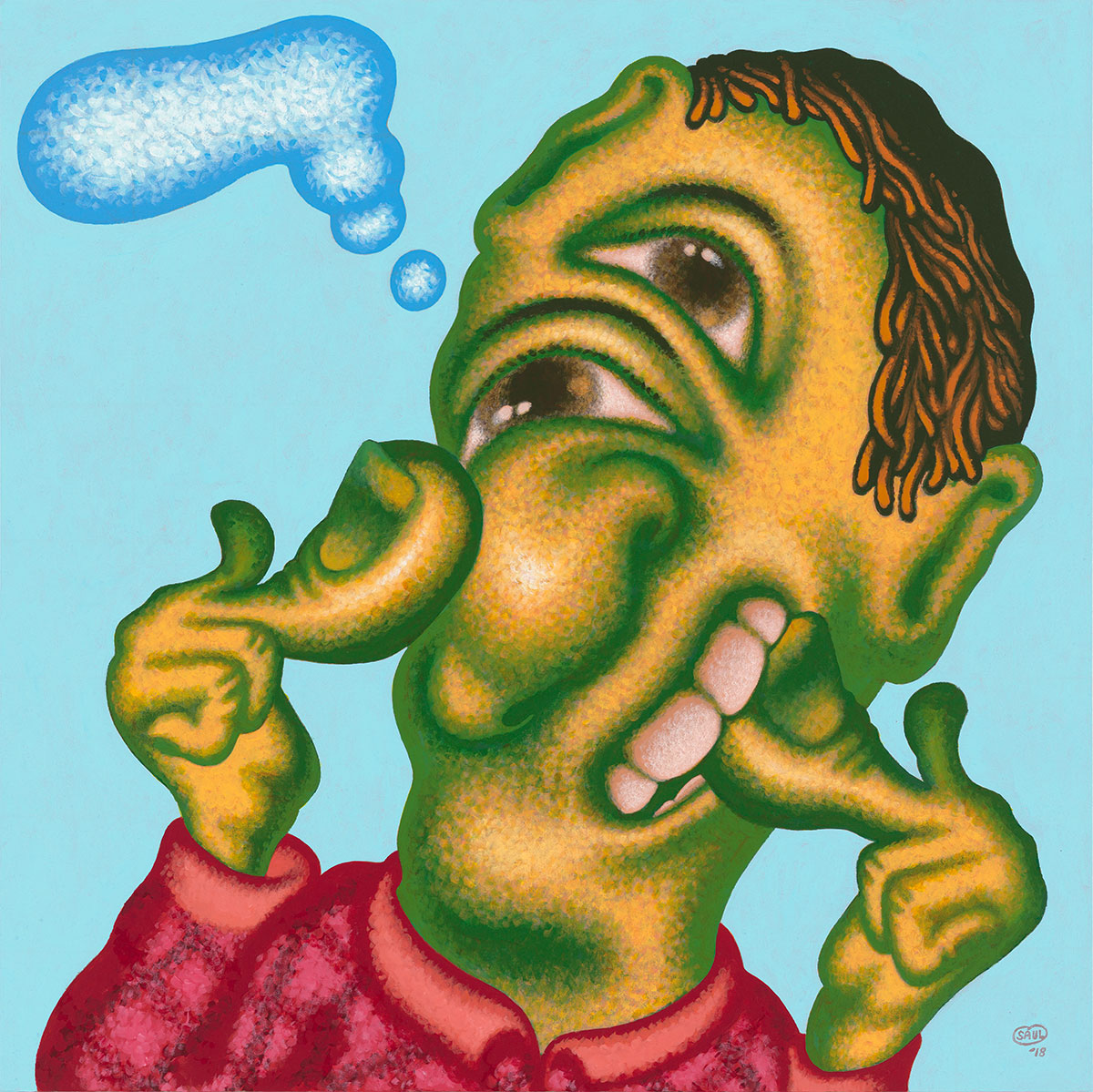 ピーター・ソール / Peter Saul — The Thinker Thinks