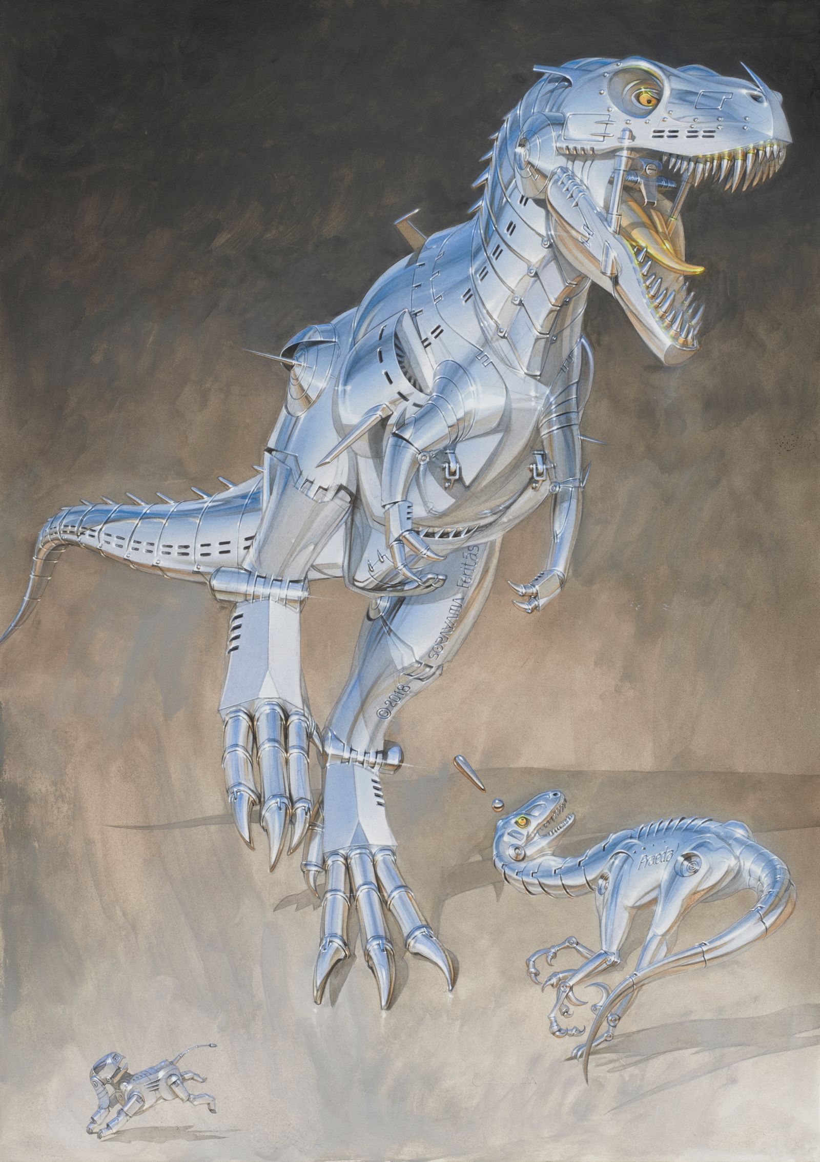Hajime Sorayama 2G DINOSAUR POSTER POSTER POSTER : Amazon.sg