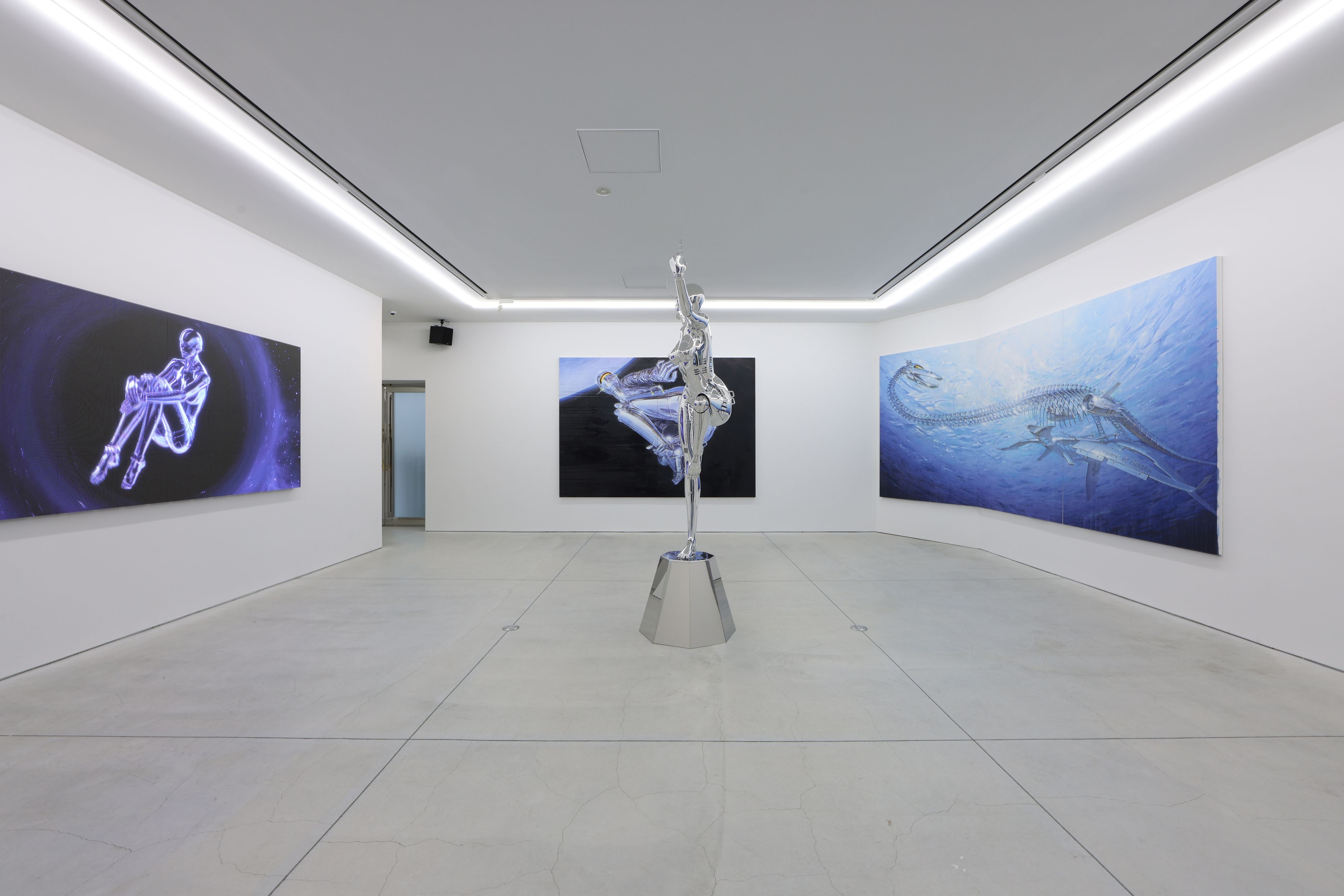 ポスター　空山基 空山基の新作個展「Space Traveler」。NANZUKA UNDERGROUNDなど3