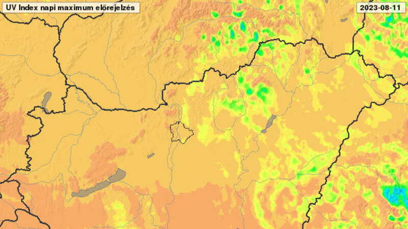 Magas UV-sugárzásra kell készülni pénteken