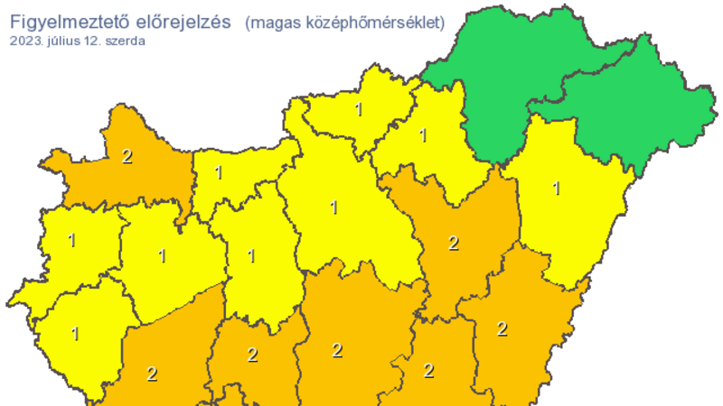 Napközben a hőséget is el kell viselnünk 