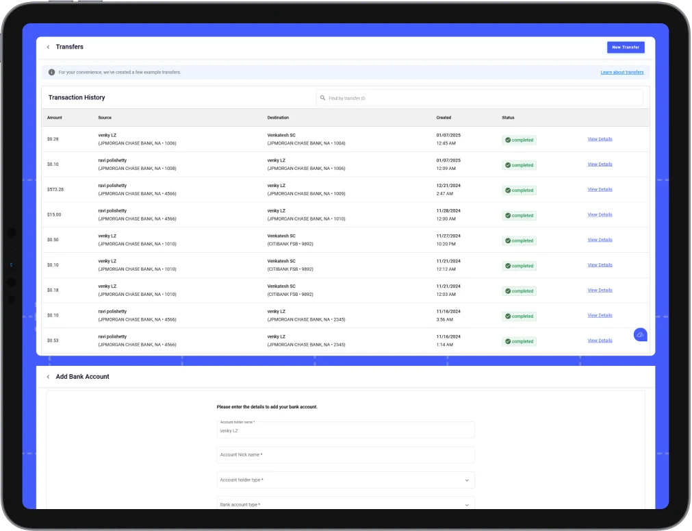 Secure ACH Payments screenshot