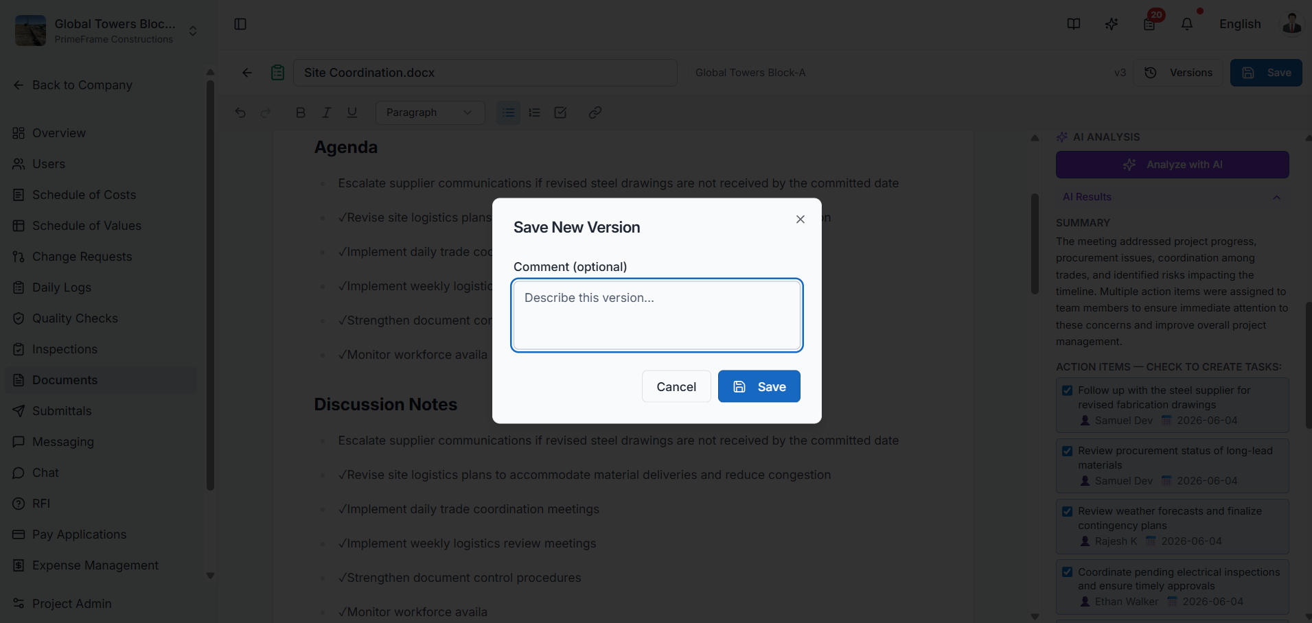 Creating To-Do tasks from AI-identified action items