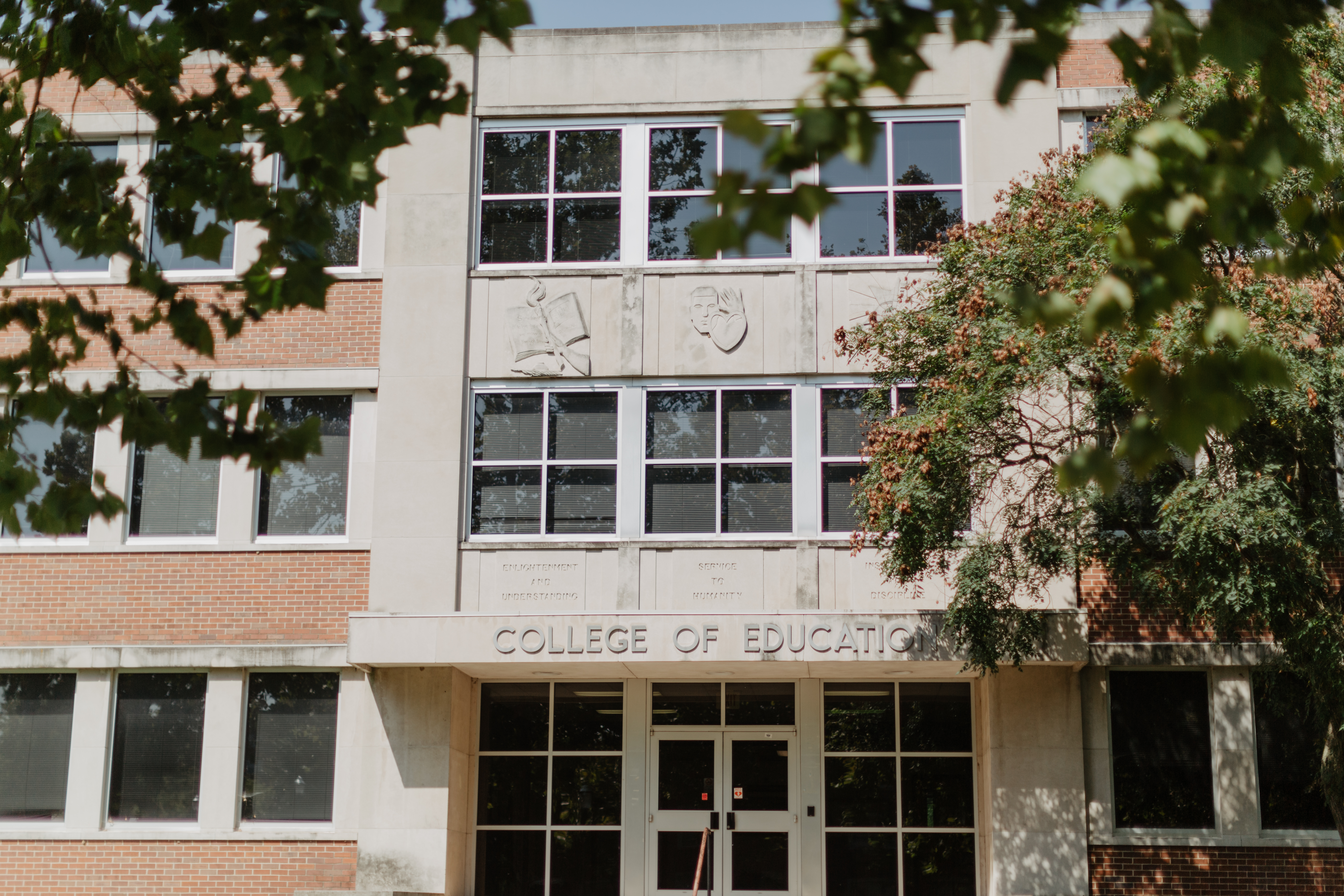 Close-up of the front of Clay Hall, 2019. Image courtesy of Sydney Whitten. 