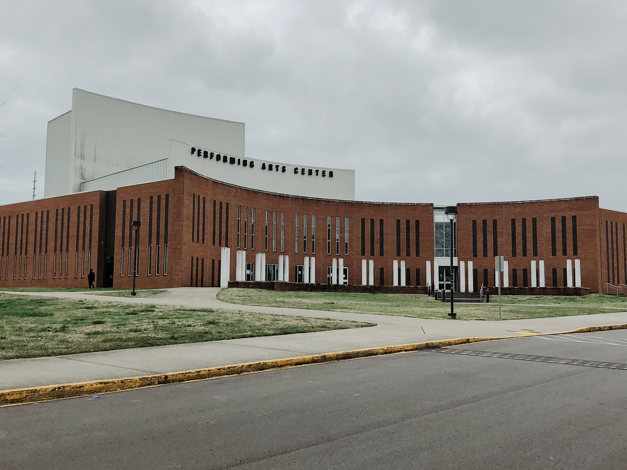View of the Strange Performing Arts Building from across the street, 2019. Image courtesy of MHCF.