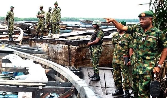 Nigerian Army arrest 23 oil thieves, recover over 180,000 litres of illegal crude